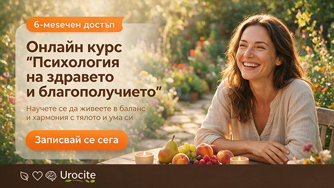 Онлайн курс Психология на здравето и благополучието с 6-месечен достъп, от Urocite